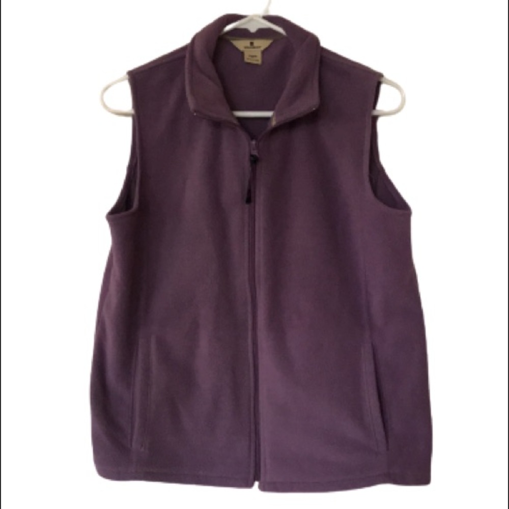 Woolrich Vintage Purple Fleece Vest Size M